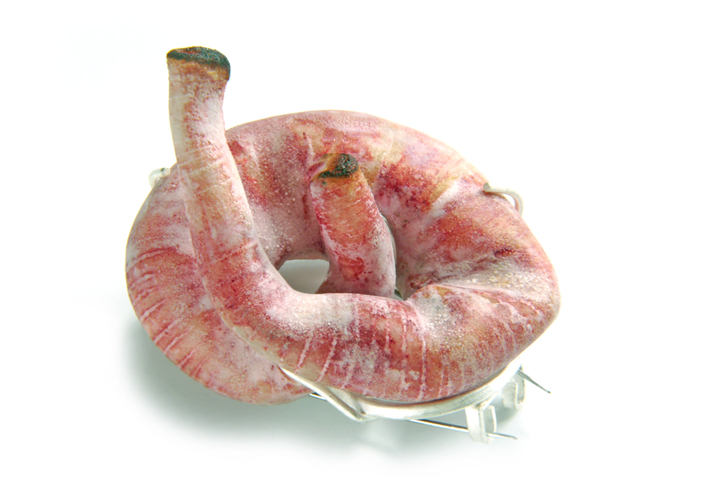 Masumi Kataoka, untitled, 2007, rawhide, plastic, sterling silver, stainless steel, photo: artist Masumi Kataoka
