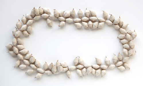 Kiff Slemmons, Gorditos. Neckpiece. Cotton Agave handmade paper. Oaxaca, Mexico.