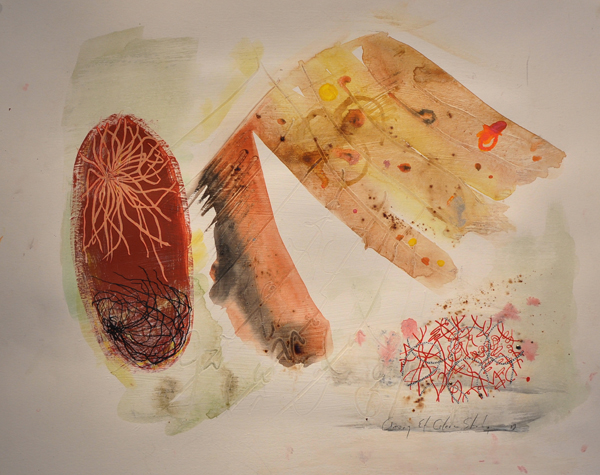 Jamie Bennett, Untitled Drawing, 2013, watercolor, gouache, ink, paper, 14 x 17 inches, photo: artist