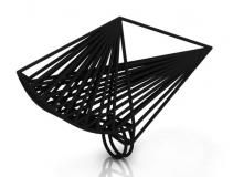 Wang Qian, Bridge, 2013, ring, fine plastic, 3D printing, 28 x 128 x 77 mm, photo: artist Wang Qian