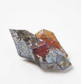 Carina Chitsaz-Shoshtary, Volcanic Islands, 2013, brooch, graffiti, silver, stainless steel, 95 x 65 x 50 mm, photo: Mirei Takeuchi Carina Chitsaz-Shoshtary
